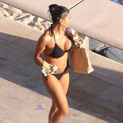 Pic #2 A Good Mom! - Big Tits, Brunette, Outdoors, Bikini Voyeur