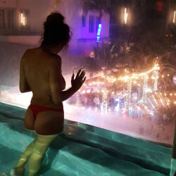 Pic #5 Good Times - Topless Girls, Big Tits, Brunette, Public Exhibitionist, Outdoors, Amateur