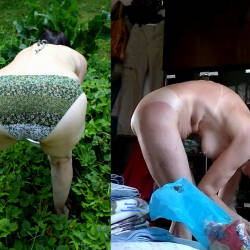 Pic #1 Vivian Dressed And Undressed - Bikini Edition - Nude Amateurs, Brunette, Mature, Outdoors, Bush Or Hairy, Amateur, Medium Tits