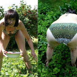 Pic #9 Vivian Dressed And Undressed - Bikini Edition - Nude Amateurs, Brunette, Mature, Outdoors, Bush Or Hairy, Amateur, Medium Tits