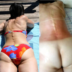 Pic #10 Vivian Dressed And Undressed - Bikini Edition - Nude Amateurs, Brunette, Mature, Outdoors, Bush Or Hairy, Amateur, Medium Tits