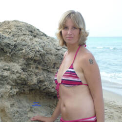Pic #3 Day At The Beach - Beach, Blonde, Outdoors, Amateur
