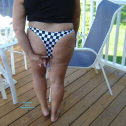 Pic #3 On The New Deck - Big Tits, Mature, Outdoors, Amateur