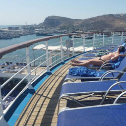 Pic #1 Cruise Ship Tease - Topless Girls, Outdoors, Amateur