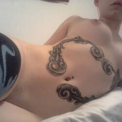 Pic #4 I Love To Be Tattooed And Body Painted - Nude Girls, Amateur, Medium Tits, Tattoos
