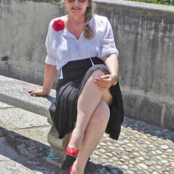 Pic #2 Ursulas Geile Beine In High-Heels - High Heels Amateurs, Outdoors, Amateur, Redhead