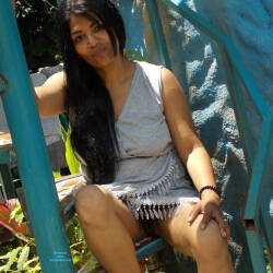 Pic #5 My Latina Adventurous Wife - Nude Wives, Brunette, Latina, Outdoors, Amateur