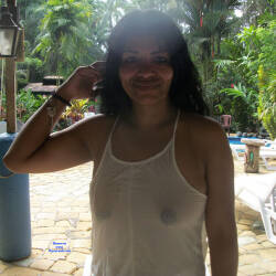 Pic #8 My Latina Adventurous Wife - Nude Wives, Brunette, Latina, Outdoors, Amateur