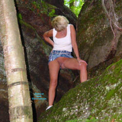 Pic #3 Miss July - Blonde, Outdoors, Shaved, Nature, Amateur, Mature, Big Tits