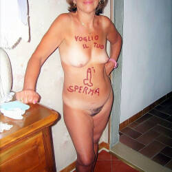 Pic #9 Slut Wife Daniela Lombardini - Nude Wives, Brunette, Mature, Bush Or Hairy, Amateur, Medium Tits