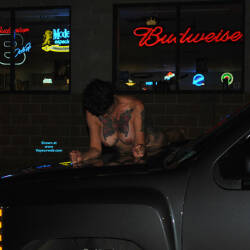 Pic #4 Pickup Pics - Nude Girls, Big Tits, Brunette, Public Exhibitionist, Outdoors, Amateur, Tattoos