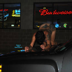 Pic #6 Pickup Pics - Nude Girls, Big Tits, Brunette, Public Exhibitionist, Outdoors, Amateur, Tattoos