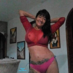 Pic #8 La Tetona 2 - Big Tits, Brunette, Lingerie, See Through, Amateur, Mature