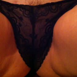 Pic #7 Black Thong - Mature, Amateur, Pantie Pics