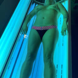 Pic #3 Tanning Again - Topless Amateurs, Blonde, Mature, Amateur