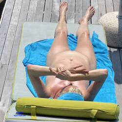 Pic #1 Latest Updates On The Poolside - Nude Amateurs, Big Tits, Blonde, Mature, Outdoors, Amateur