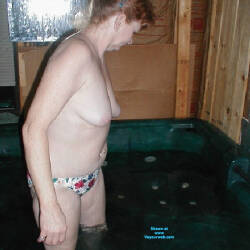 Pic #10 Hot Tub Time - Nude Amateurs, Big Tits, Mature, Redhead, Amateur