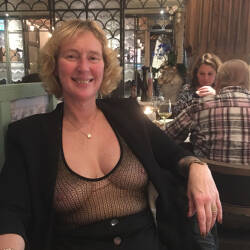 Pic #3 Being Outside - Big Tits, Blonde, Public Exhibitionist, Flashing, Outdoors, See Through, Amateur