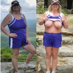 Dressed Undressed - Nude Amateurs, BBW, Big Tits, Blonde, Outdoors, Amateur