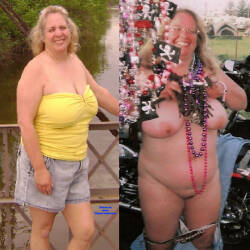 Pic #6 Dressed Undressed - Nude Amateurs, Bbw, Big Tits, Blonde, Outdoors, Amateur