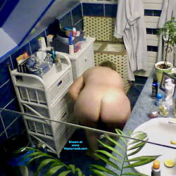 Pic #4 Webcam In The Bathroom - Nude Wives, Big Tits, Brunette, Mature, Amateur