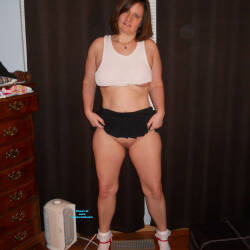 Pic #2 Halloween Costume - Brunette, Mature, Shaved, Amateur, No Panties On