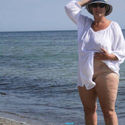 Pic #3 White Dress Off - Nude Wives, Beach, Big Tits, Mature, Amateur