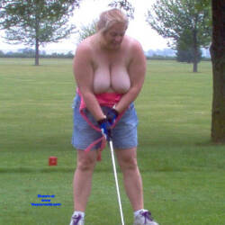 Pic #1 Dusty Large Tits In Public - Topless Girls, Big Tits, Blonde, Outdoors, Amateur