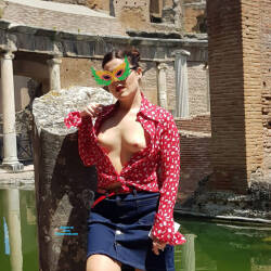 Pic #6 Ritorno Alla Normalita - Brunette, Public Exhibitionist, Flashing, Outdoors, Small Tits, Amateur