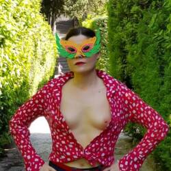 Pic #7 Ritorno Alla Normalita - Brunette, Public Exhibitionist, Flashing, Outdoors, Small Tits, Amateur