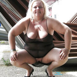 Pic #4 My Friend - Big Tits, Blonde, Lingerie, Outdoors, See Through, Shaved, Amateur, Mature