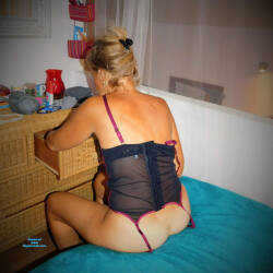 Pic #4 getting ready for lingerie shoot - Bald Pussy, Wives In Lingerie, Small Tits, Wife/wives, Amateur, Pussy, Bent Over, Blonde, Mature, Natural Tits, Nude Wives, Sexy Wives, Shaved