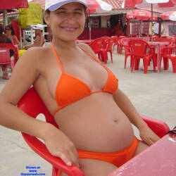 Pic #2 Wife  - Topless Wives, Latina, Outdoors, Softcore, Medium Tits, Amateur, Big Ass, Brunette, Natural Tits, Perky Boobs