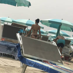 Pic #8 sexy brunette after shower - Round Ass, Bikini Voyeur