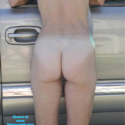 Pic #3 My Wife in the driveway