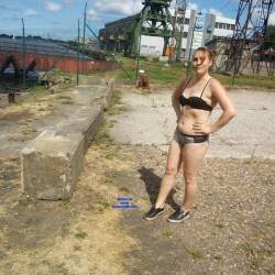 Pic #3 Anya walking outdoor - Lingerie, Outdoors, Round Ass, Round Tits