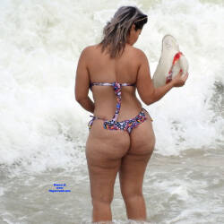 Pic #4 PINA BEACH. BRAZIL 446 - Beach, Beach Pussy, Beach Voyeur, Big Ass, Bikini Voyeur, Brunette, Latina, Outdoors