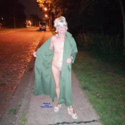 Pic #3 Naked in the street  - Big Ass, Medium Tits, Nude Amateurs, Outdoors, Pussy, Shaved