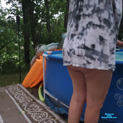 Labor Day Cool Down - BBW, Big Ass, Bush Or Hairy, Granny, Hanging Tits, Medium Tits, Natural Tits, Outdoors, Pussy