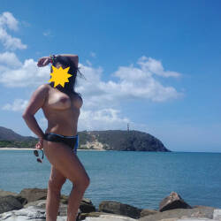 Pic #5 playa y sol - Amateur, Beach, Big Ass, Big Tits, Hard Nipples, Outdoors