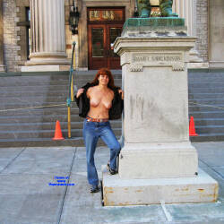 Pic #1 Public places - Amateur, Flashing, Flashing Tits, Hanging Tits, Hard Nipples, Mature, Mature Ass, Milf, Natural Tits, Outdoors, Topless Amateurs, Topless Wives