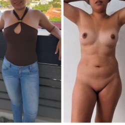 Medium tits of my wife - Elize