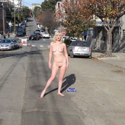 Nude in the Street (Part Two) , Dainty Rascal Hits The Streets Of San Francisco Again. It Was A Blast Seeing How Seeing Her Let Her Exhibitionist Side Free, Walking Around Completely Naked In Public<br>