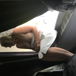 Medium tits of my wife - Louise