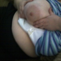 Extremely large tits of my wife