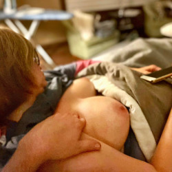 Medium tits of my wife - Margot