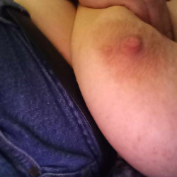 Extremely large tits of my girlfriend - my mate