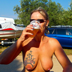 Medium tits of my wife - Anna-