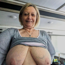 Extremely large tits of my girlfriend - 36ddd girlfriend