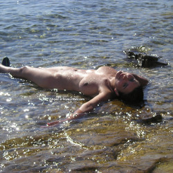 Pic #4 beach again - Amateur, Ass, Beach, Beach Pussy, Big Tits, Brunette, Hanging Tits, Hard Nipples, Legs Spread Wide Open, Nature, Nude Amateurs, Nude Girls, Outdoors, Pussy, Sexiest Legs, Shaved, Wet, Wet Pussy Pic, Wet Tits, Young Woman